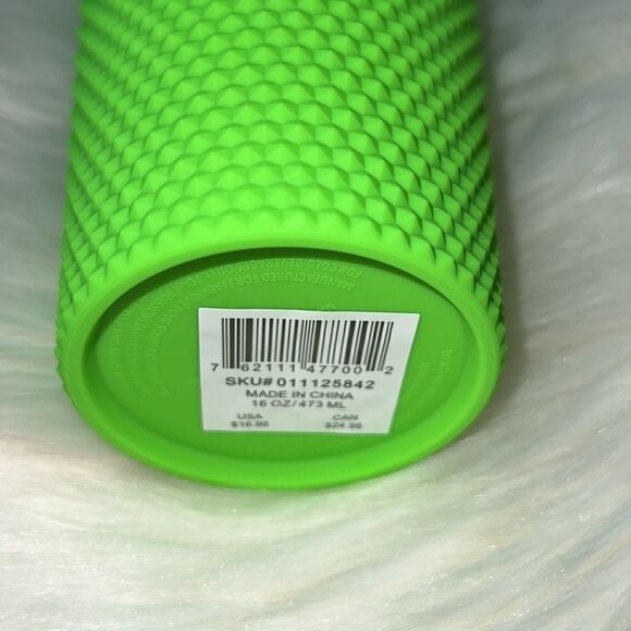 Starbucks RARE 2021 Neon Green Grande Studded Tumbler - Picture 6 of 6